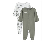 Name It agave green sleepsuit (2-pack)